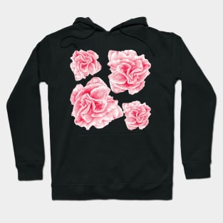 pattern with flower of love Hoodie